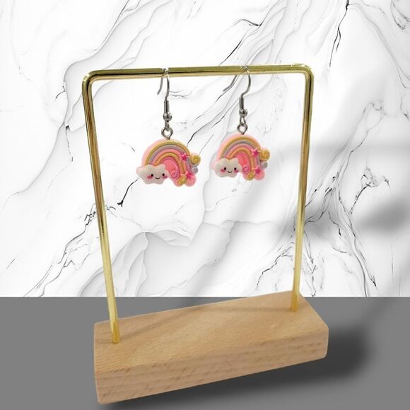 🌈Smiling Rainbow Earrings🌈(2-A010-D)-Jewelry for Women - Picture 4 of 6